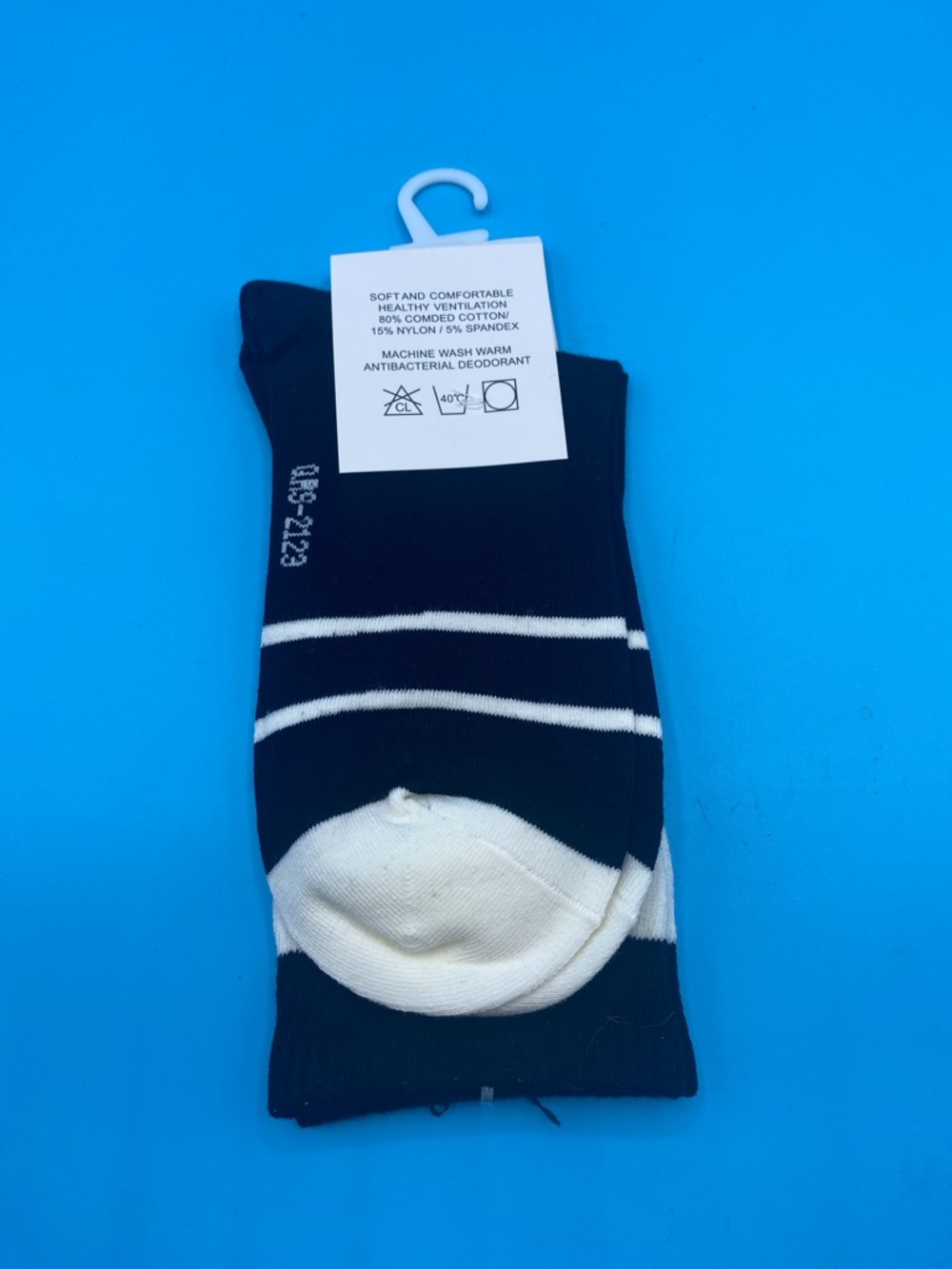 Prada Black and White Logo Crew Socks - Picture 3 of 3